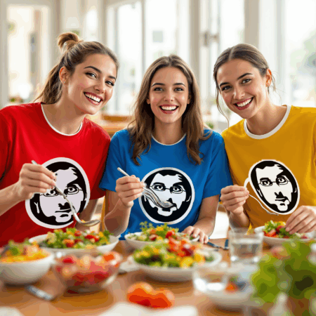 Cheerful Meal Gathering