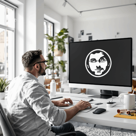 Man Working in Office